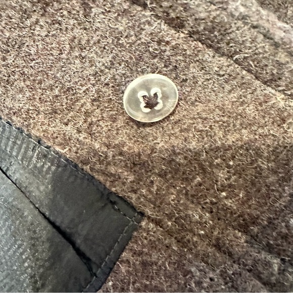 Purnell Wool Blend Zippered Brown Mini Skirt Size 4 - Picture 6 of 16